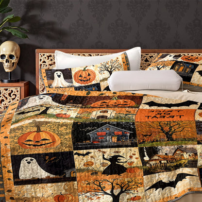 Pajabear Quilt 3-Piece Set Spooky Trick Or Treat Halloween