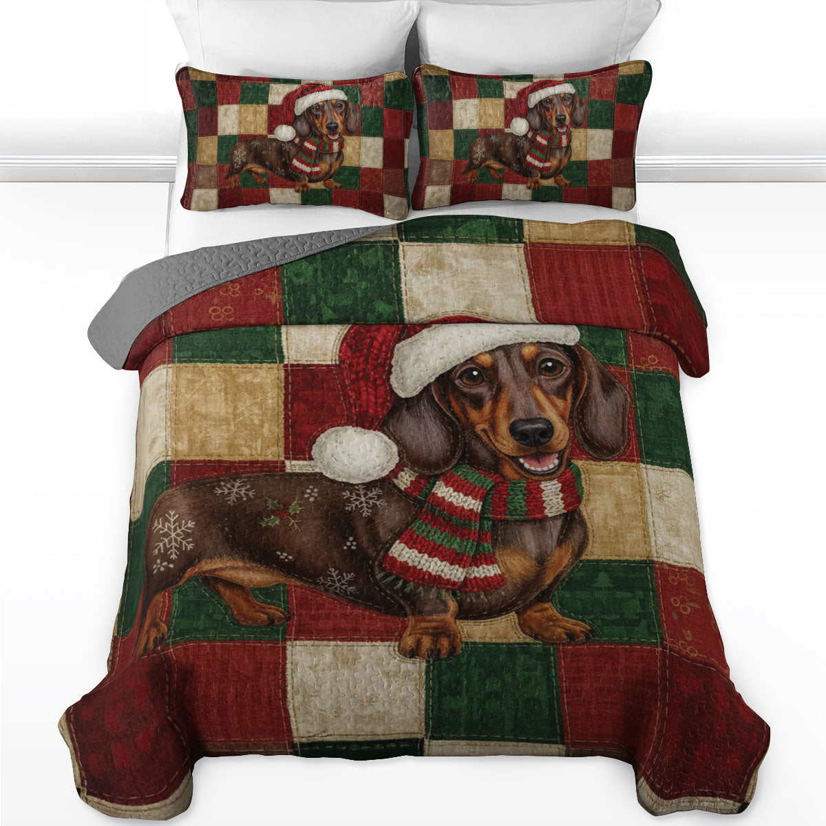 Pajabear Quilt 3-Piece Set Festive Wiener