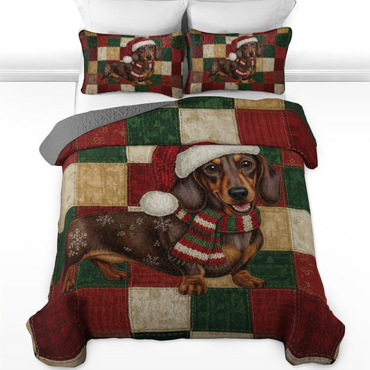 Pajabear Quilt 3-Piece Set Festive Wiener
