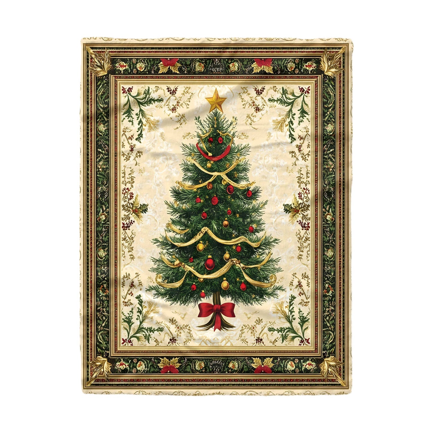 Pajabear Fleece Blanket Classic Christmas Tree