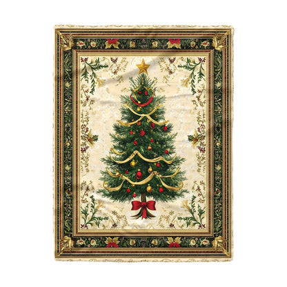 Pajabear Fleece Blanket Classic Christmas Tree