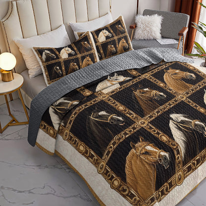 Pajabear Quilt 3-Piece Set Horse Gallery Grace