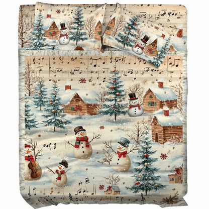 Pajabear 4-Piece Bed Sheet Set Snow Melody