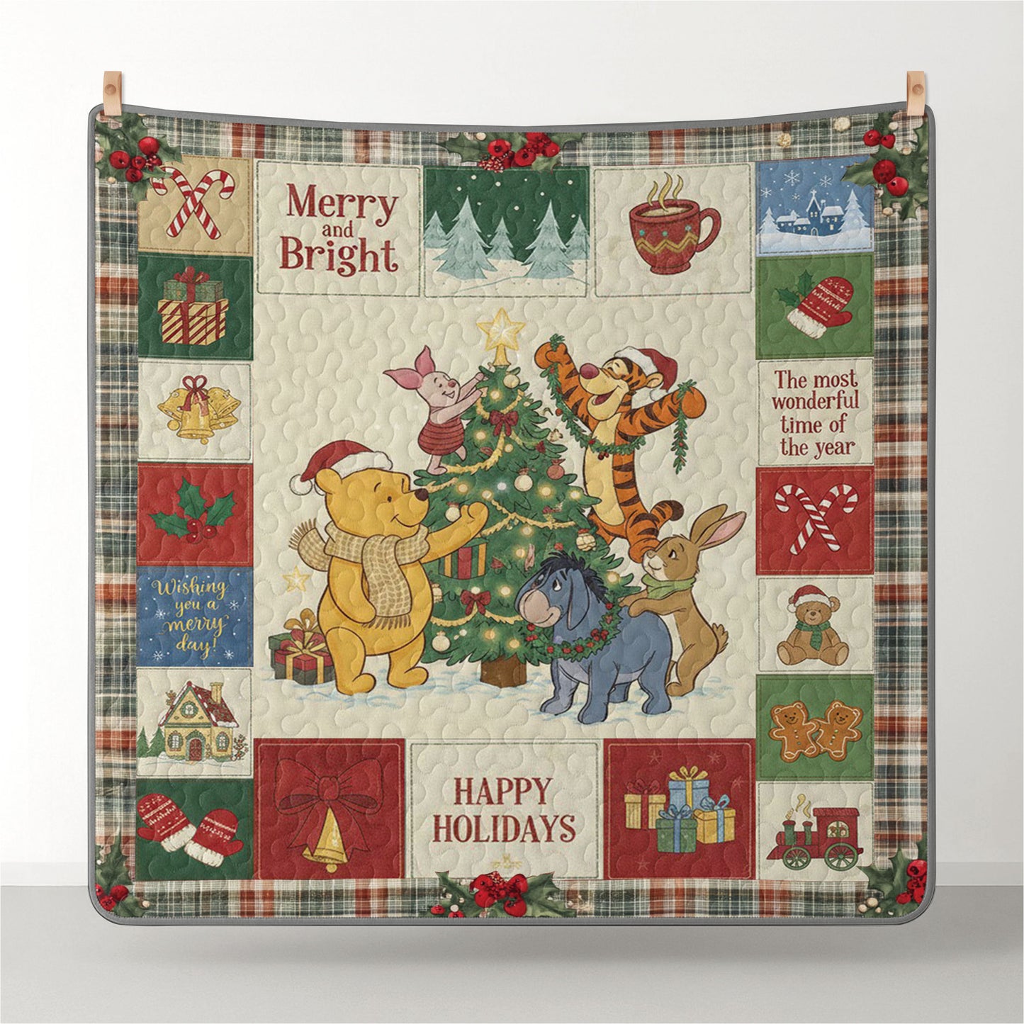 Pajabear Quilt 3-Piece Set Merry Pooh