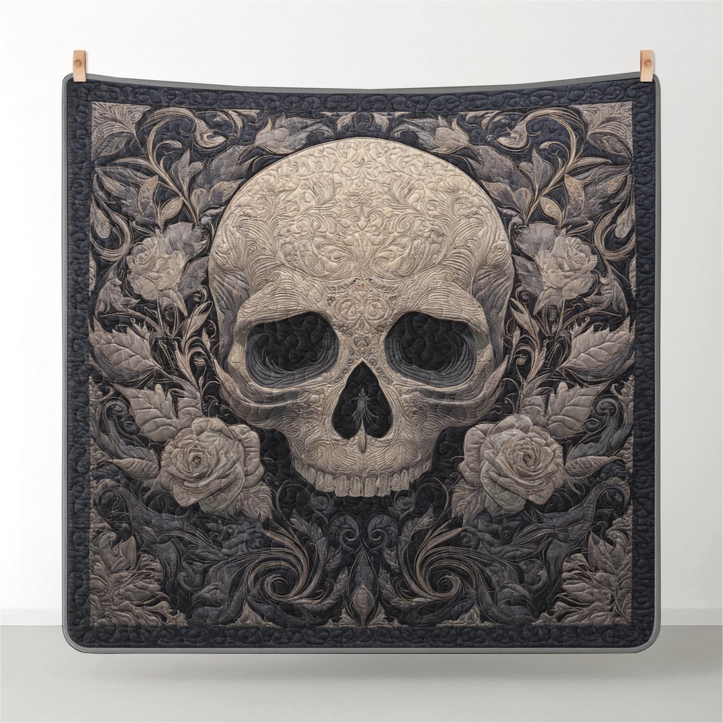 Pajabear Quilt 3-Piece Set Baroque Shadow Skull