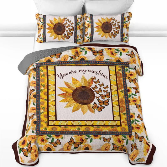 Pajabear Quilt 3-Piece Set You Are My Sunshine