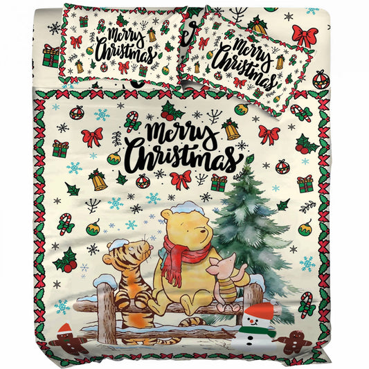 Pajabear 4-Piece Bed Sheet Set Winnie And Friends