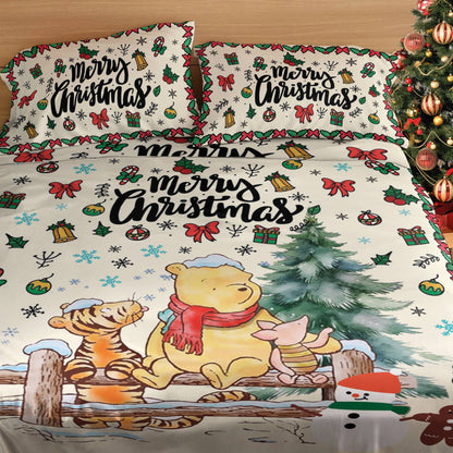 Pajabear 4-Piece Bed Sheet Set Winnie And Friends