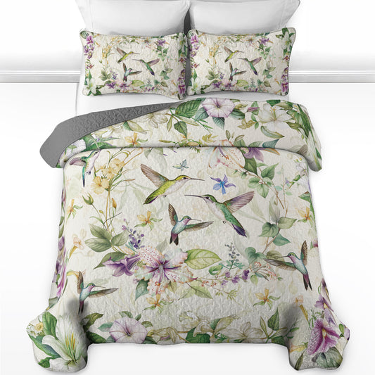 Pajabear Quilt 3-Piece Set Botanical Serenade