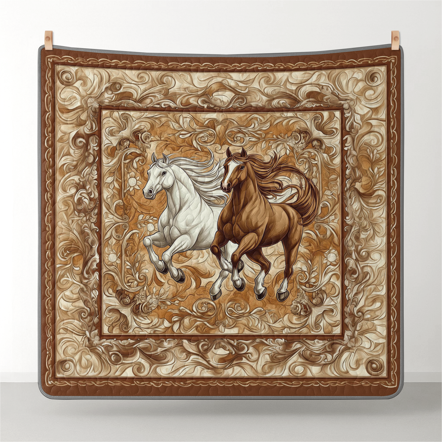 Pajabear Quilt 3-Piece Set Golden Gallop Harmony
