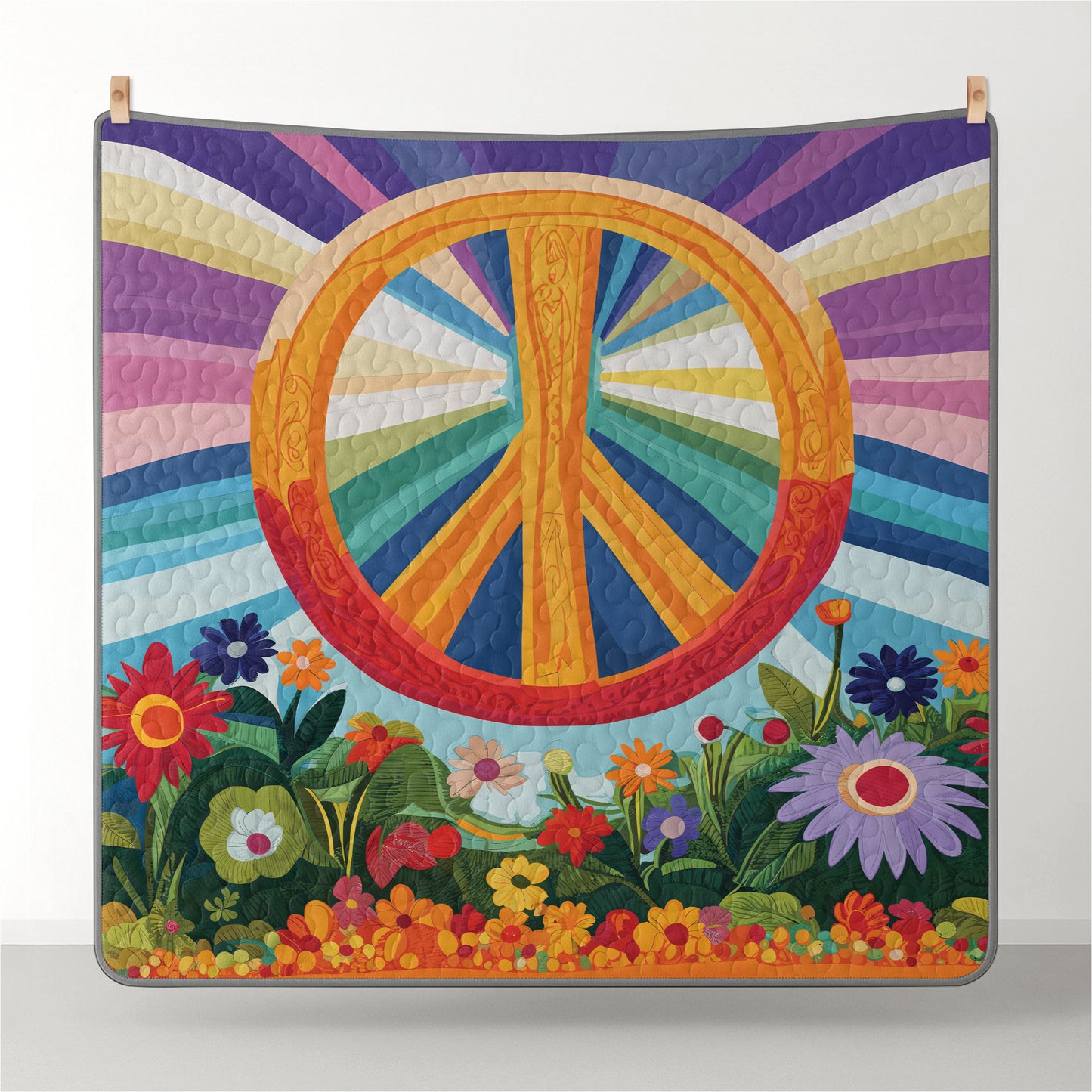 Pajabear Quilt 3-Piece Set Peace Bloom