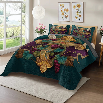 Pajabear Quilt 3-Piece Set Vine of Eternal Grace