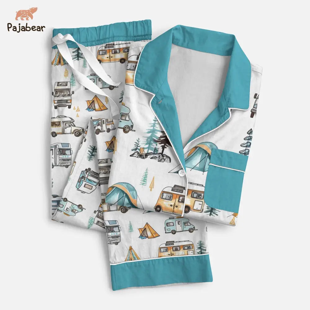 Camping Pajabear® Top & Pant Pajama Set Lover Nl09