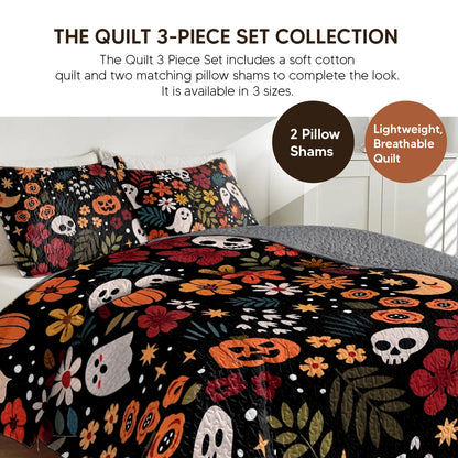 Pajabear Quilt 3-Piece Set Spooky Chic