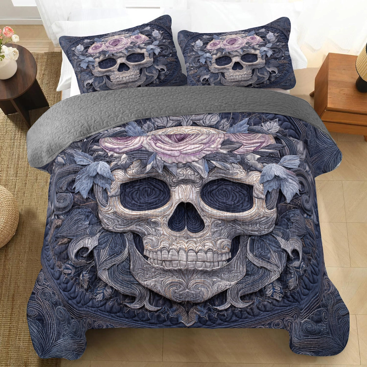 Pajabear Quilt 3-Piece Set Violet Crown of Shadows