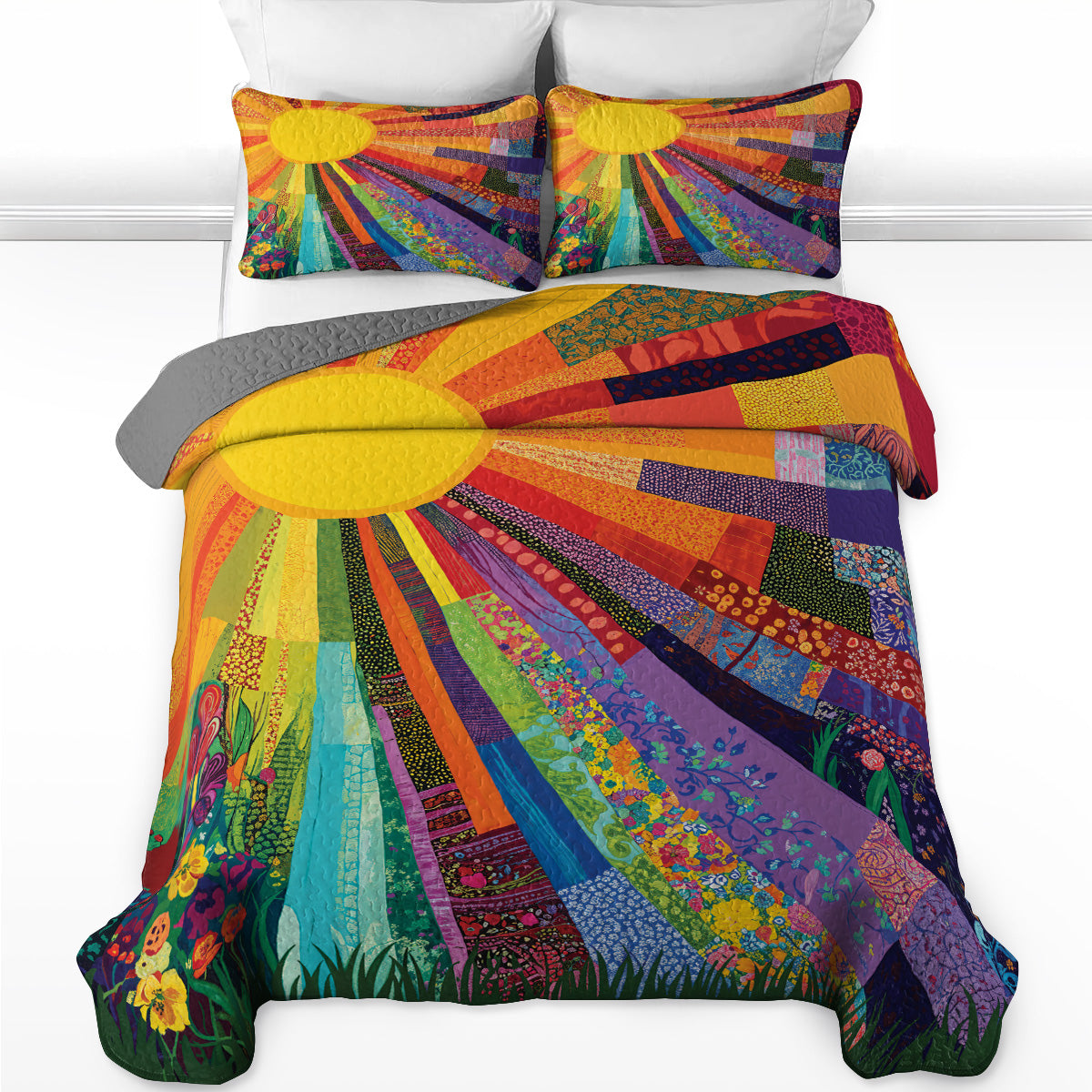 Pajabear Quilt 3-Piece Set Sunshine Radiance