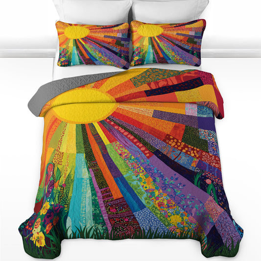 Pajabear Quilt 3-Piece Set Sunshine Radiance