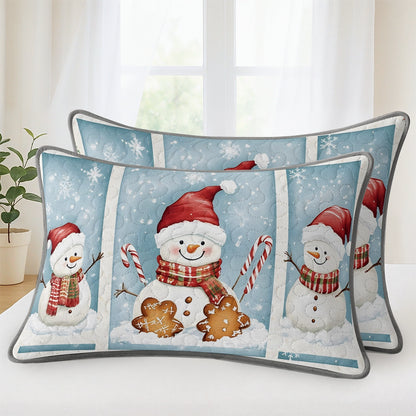Pajabear Quilt 3-Piece Set Merry Snowman