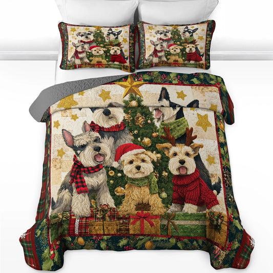 Pajabear Quilt 3-Piece Set Woofmas Wonderland