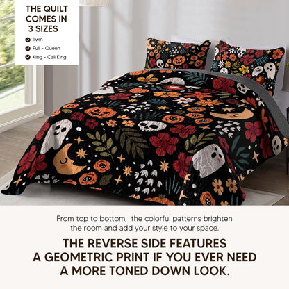 Pajabear Quilt 3-Piece Set Spooky Chic