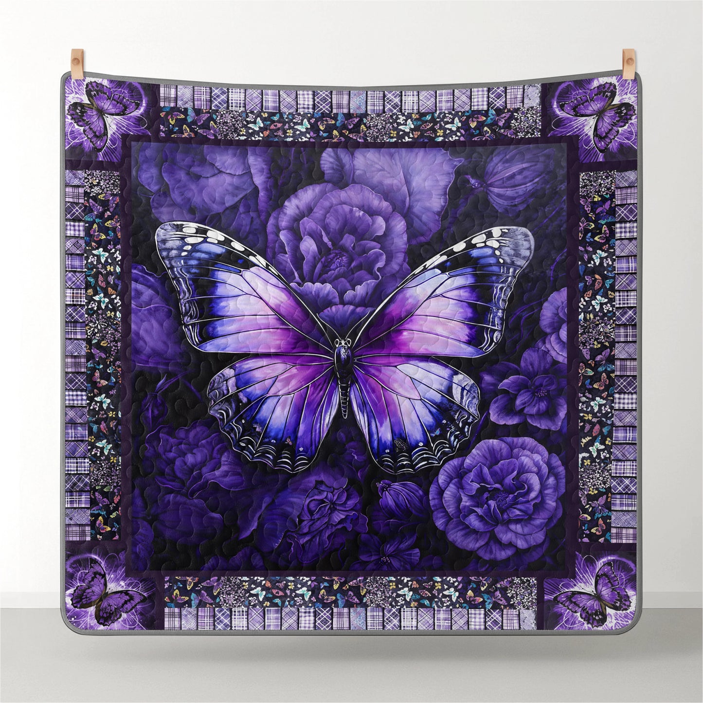 Pajabear Quilt 3-Piece Set Butterfly Bliss Purple