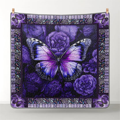 Pajabear Quilt 3-Piece Set Butterfly Bliss Purple