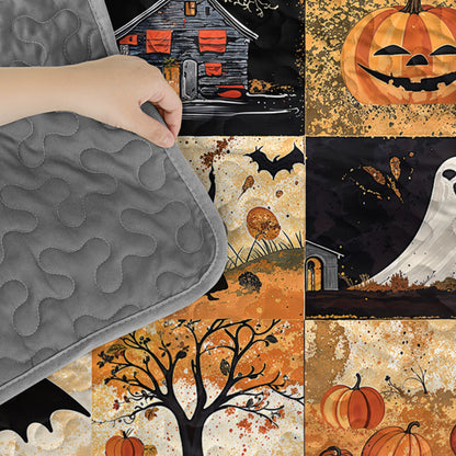 Pajabear Quilt 3-Piece Set Spooky Trick Or Treat Halloween