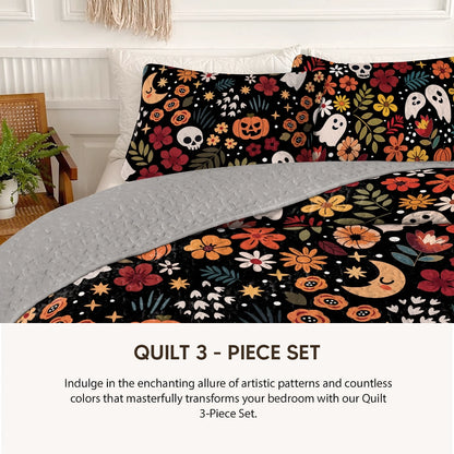 Pajabear Quilt 3-Piece Set Spooky Chic