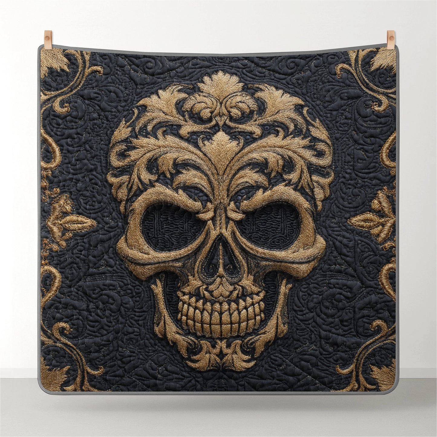 Pajabear Quilt 3-Piece Set Baroque Skull Majesty