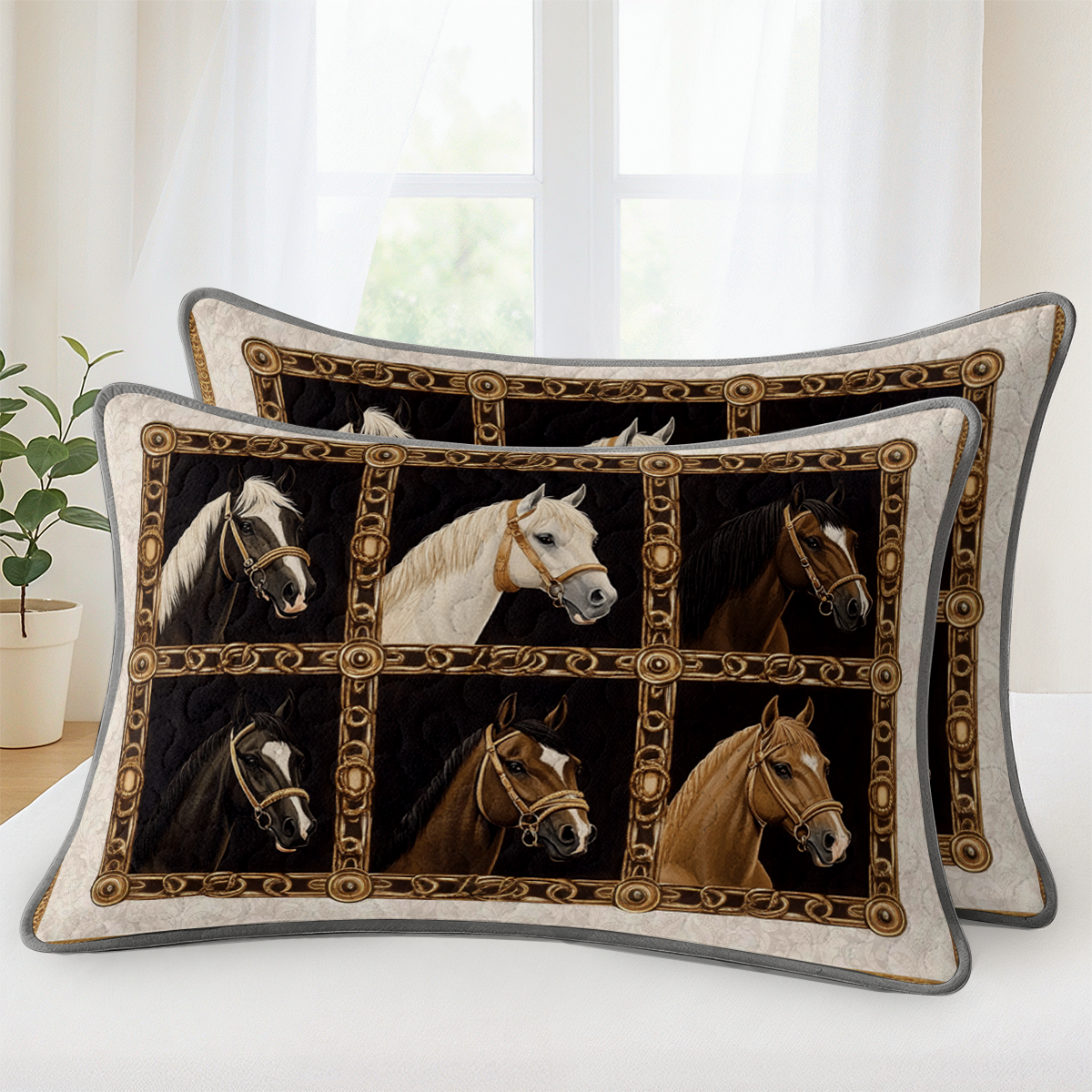 Pajabear Quilt 3-Piece Set Horse Gallery Grace