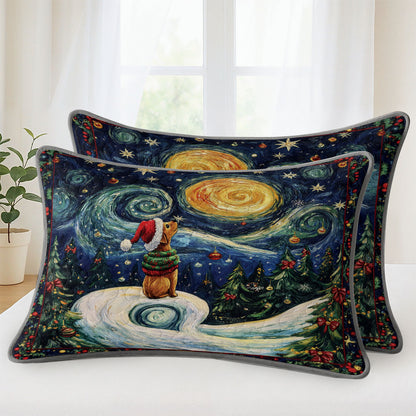 Pajabear Quilt 3-Piece Set Starry Christmas Pup