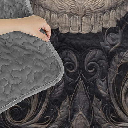 Pajabear Quilt 3-Piece Set Baroque Shadow Skull