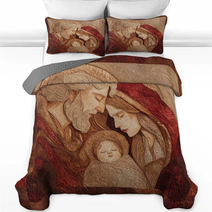 Pajabear Quilt 3-Piece Set Eternal Harmony of the Holy Family