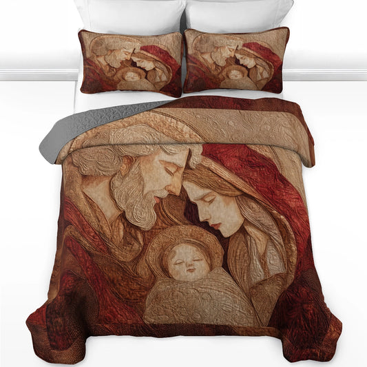 Pajabear Quilt 3-Piece Set Eternal Harmony of the Holy Family