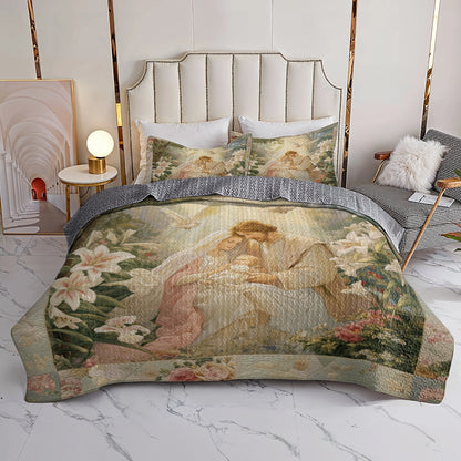 Pajabear Quilt 3-Piece Set Heavenly Garden of Grace