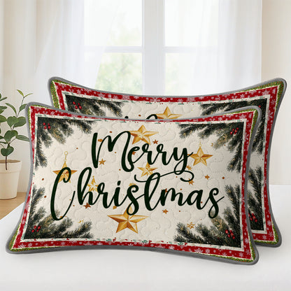 Pajabear Quilt 3-Piece Set Golden Glow Christmas Tree