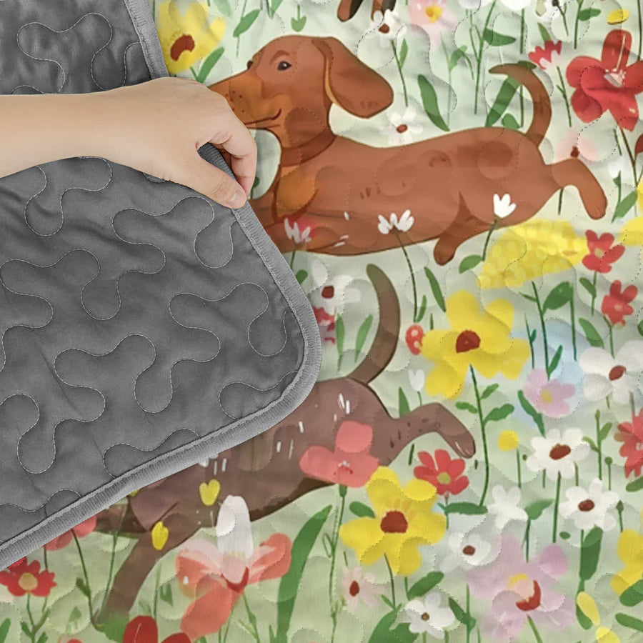 Pajabear Quilt 3-Piece Set Spring Pup Joy