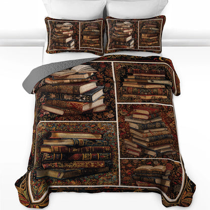 Pajabear Quilt 3-Piece Set Reading Classic Literature