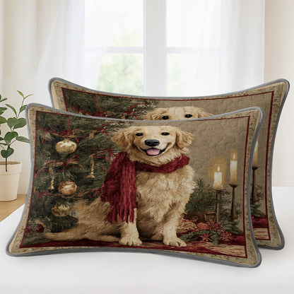 Pajabear Quilt 3-Piece Set Golden Christmas Glow