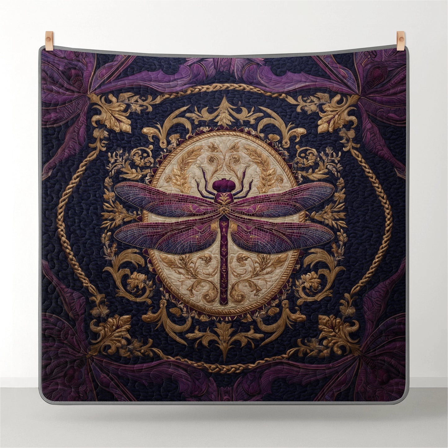 Pajabear Quilt 3-Piece Set Royal Dragonfly Dreams