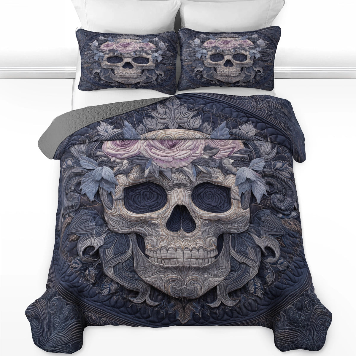 Pajabear Quilt 3-Piece Set Violet Crown of Shadows