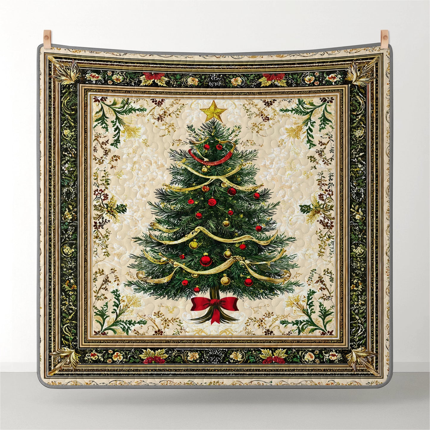 Pajabear Quilt 3-Piece Set Classic Christmas Tree