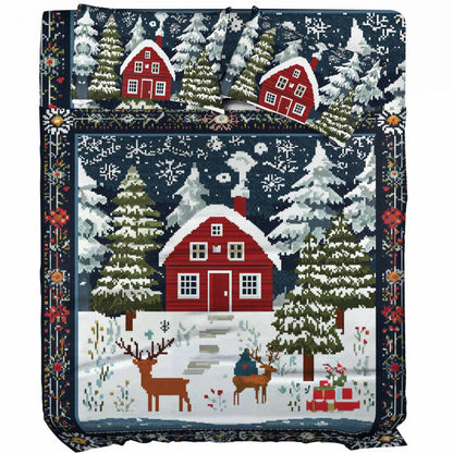 Pajabear 4-Piece Bed Sheet Set Cozy Cabin