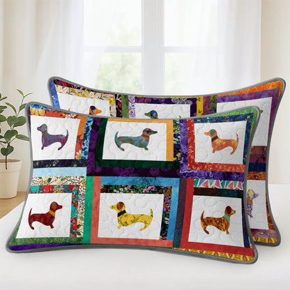 Pajabear Quilt 3-Piece Set Dachshund Friends