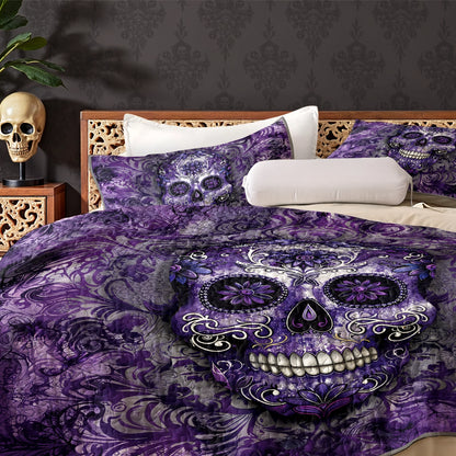 Pajabear Quilt 3-Piece Set Gorgeous Mandala Skull