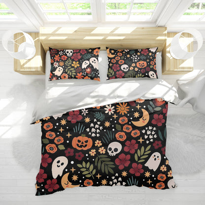 Pajabear 3 Pieces Duvet Cover Set Spooky Chic
