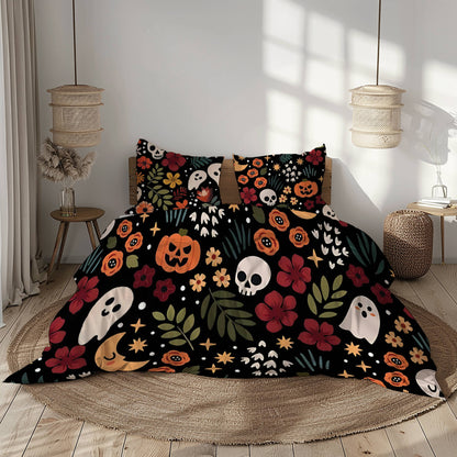 Pajabear 3 Pieces Duvet Cover Set Spooky Chic