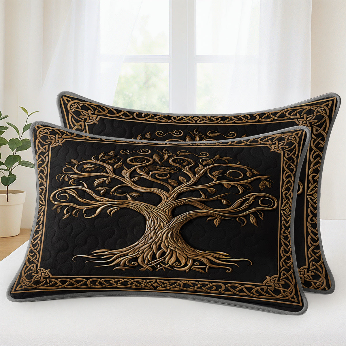 Pajabear Quilt 3-Piece Set Celtic Tree