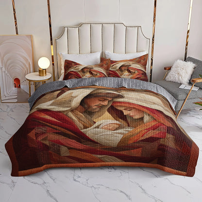 Pajabear Quilt 3-Piece Set Sacred Geometry of Grace