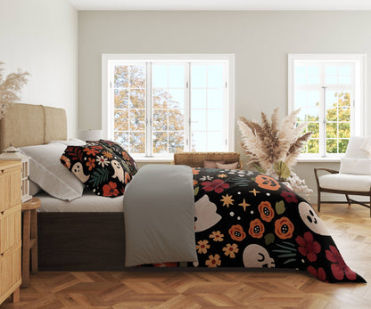 Pajabear 3 Pieces Duvet Cover Set Spooky Chic